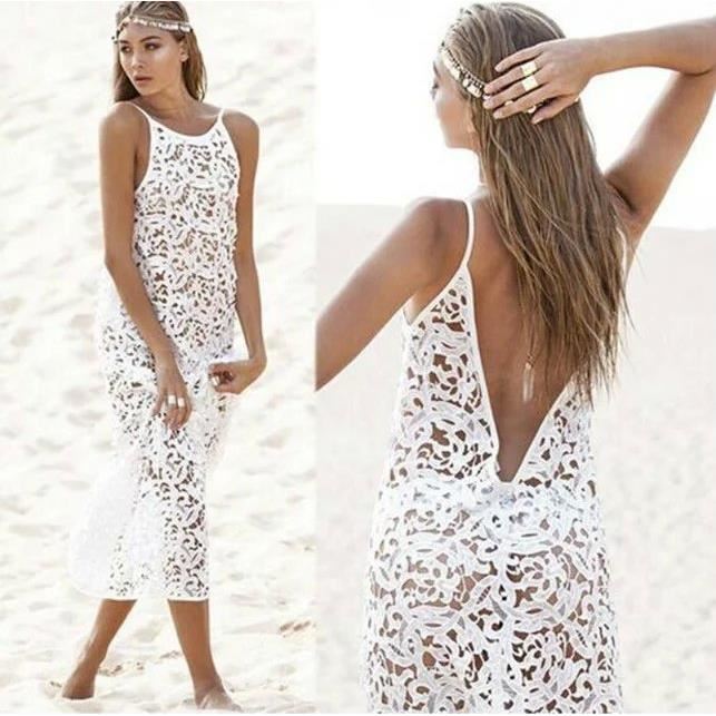 Robe crochet plage