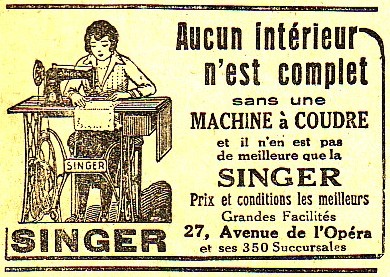Affiche de machine a coudre