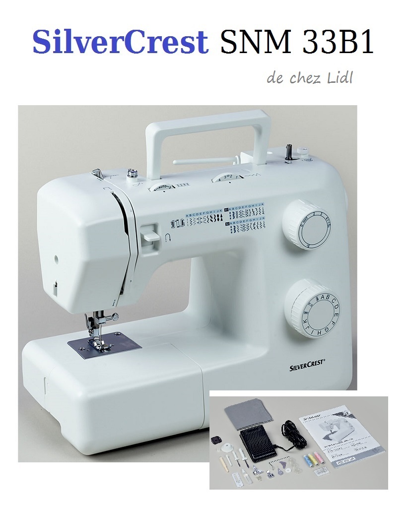 Pied fermeture eclair machine a coudre silvercrest