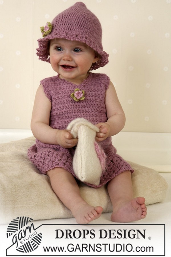 Robe fille 3 ans au crochet