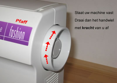 Machine à coudre pfaff bloquée