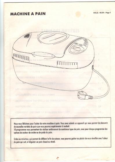 Mode d'emploi machine a coudre eureka 60227