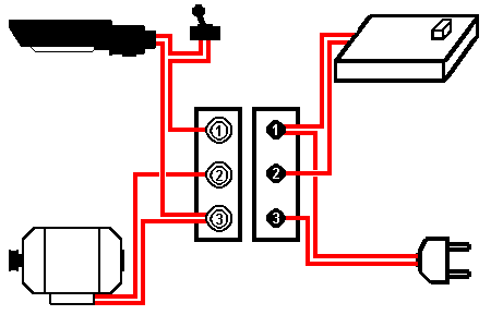 Schema electrique pédale machine a coudre
