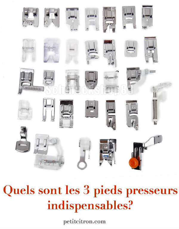 Machine à coudre pieds