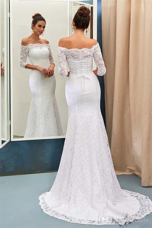 Robe dentelle sirene