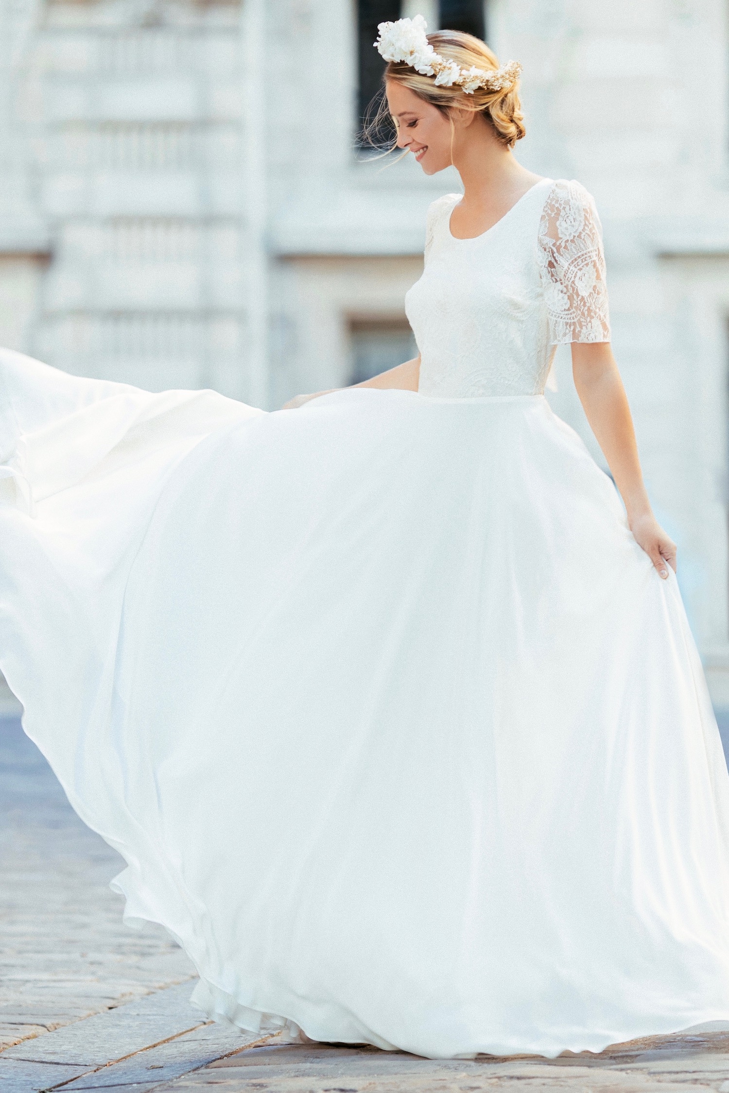 Robe dentelle calais