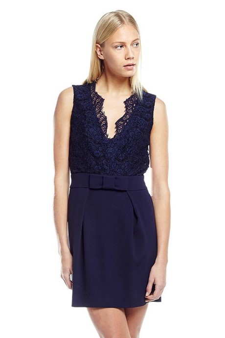 Robe cérémonie bleu marine