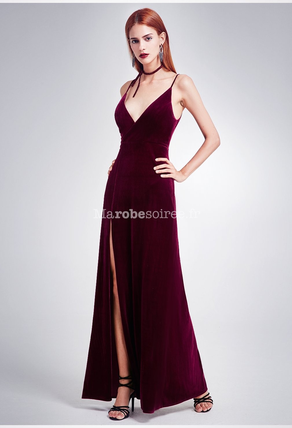 Robe ceremonie une bretelle