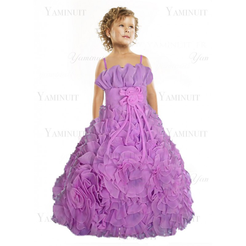 Robe fille parme
