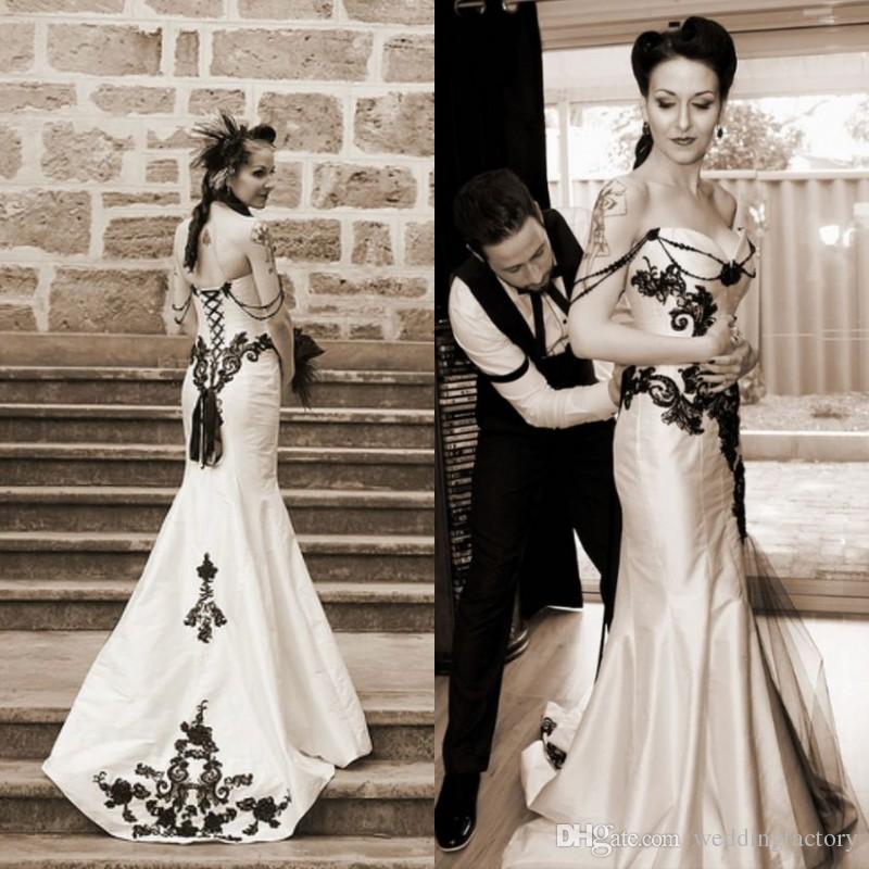 Robes de mariée gothique