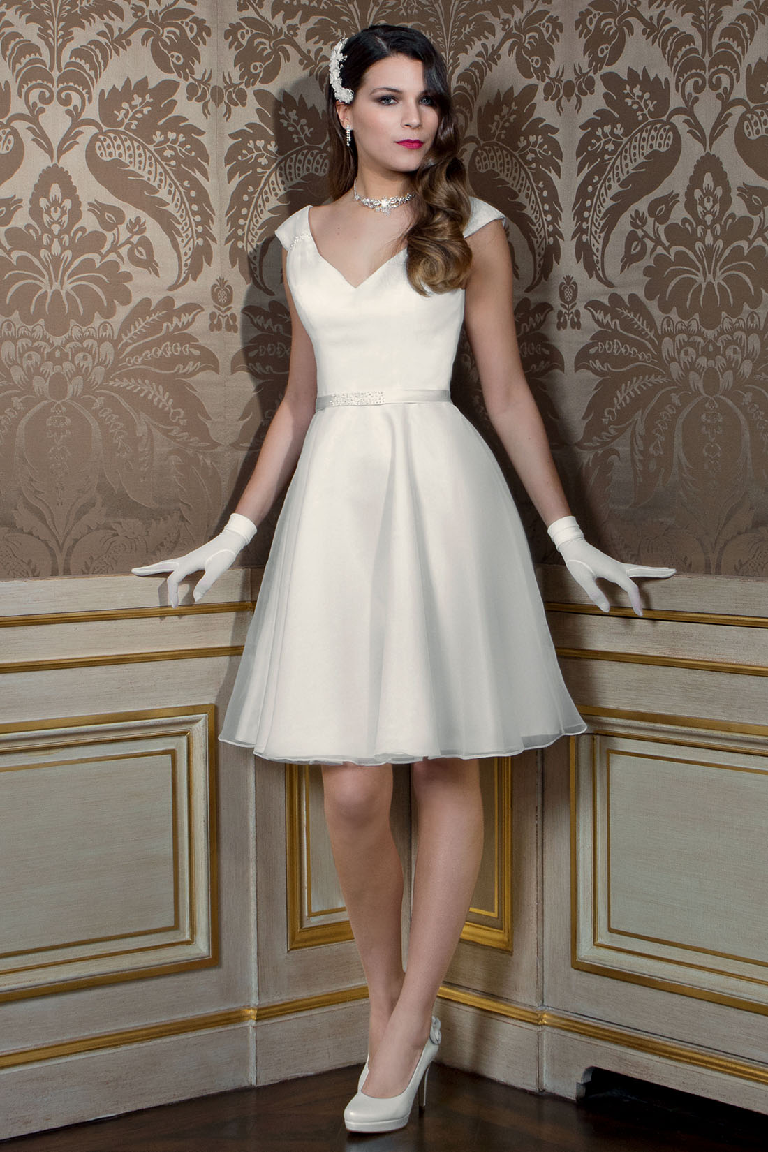 Robe mariee courte