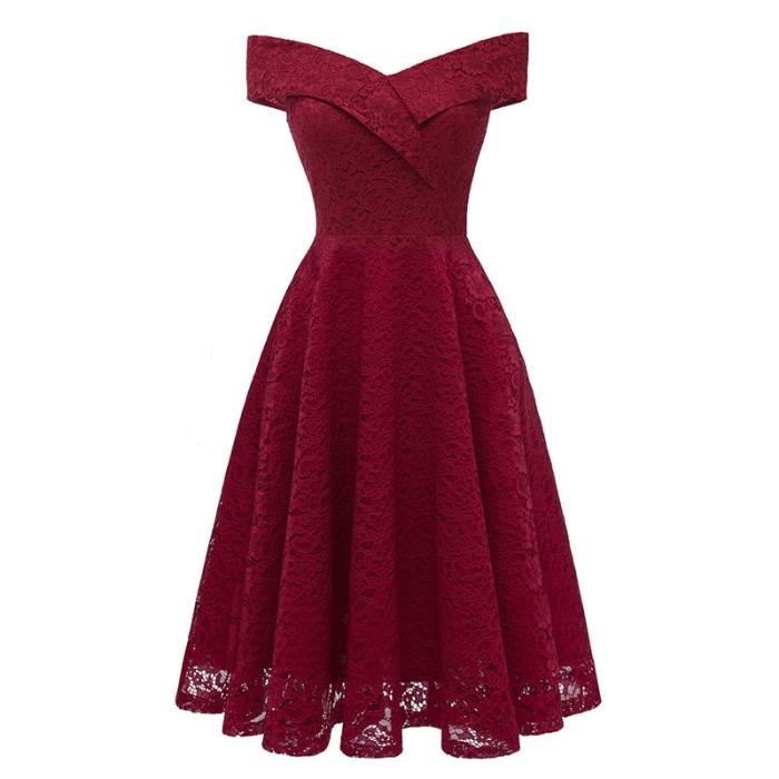 Robe de soirée col bateau