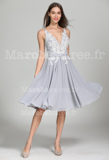 Robe ceremonie rose pastel