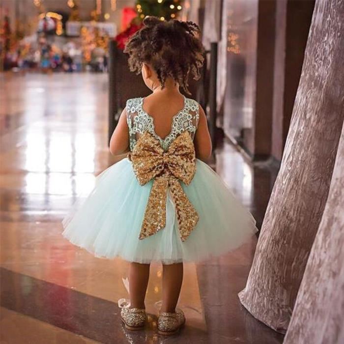 Robe dentelle fillette
