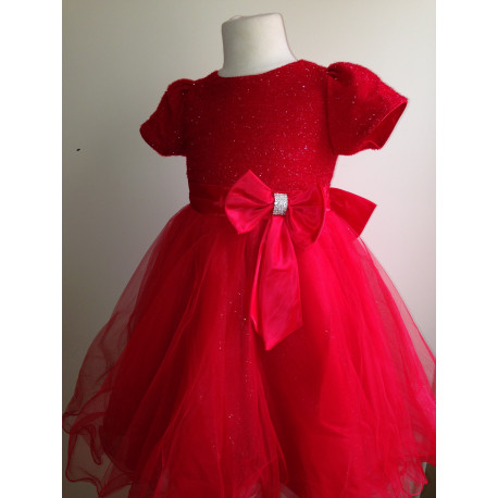 Robe fille rouge