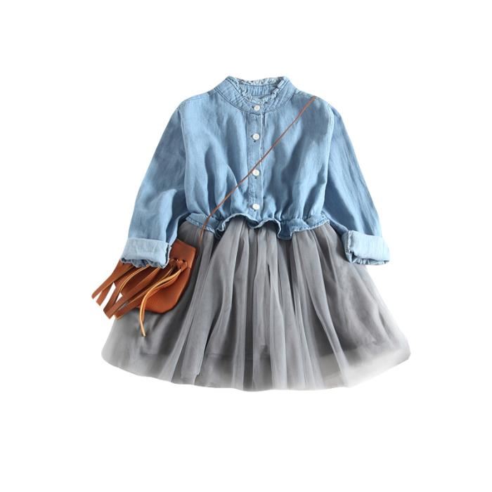 Robe fillette jeans