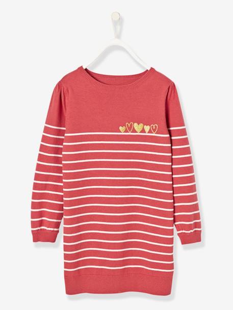 Robe fille a tricoter