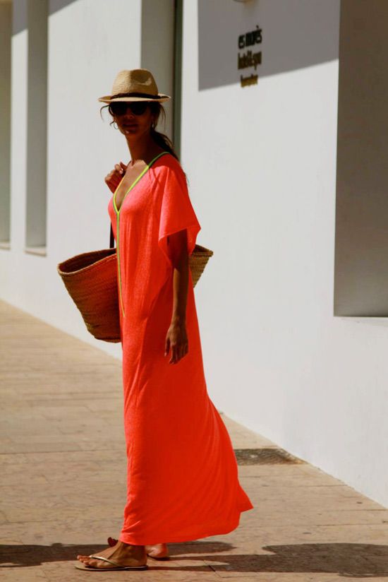 Robe coton plage