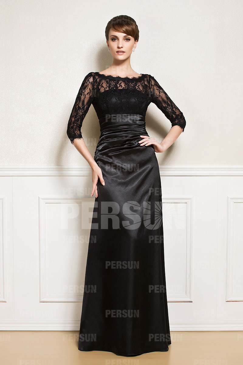 Robe longue de soirée noire