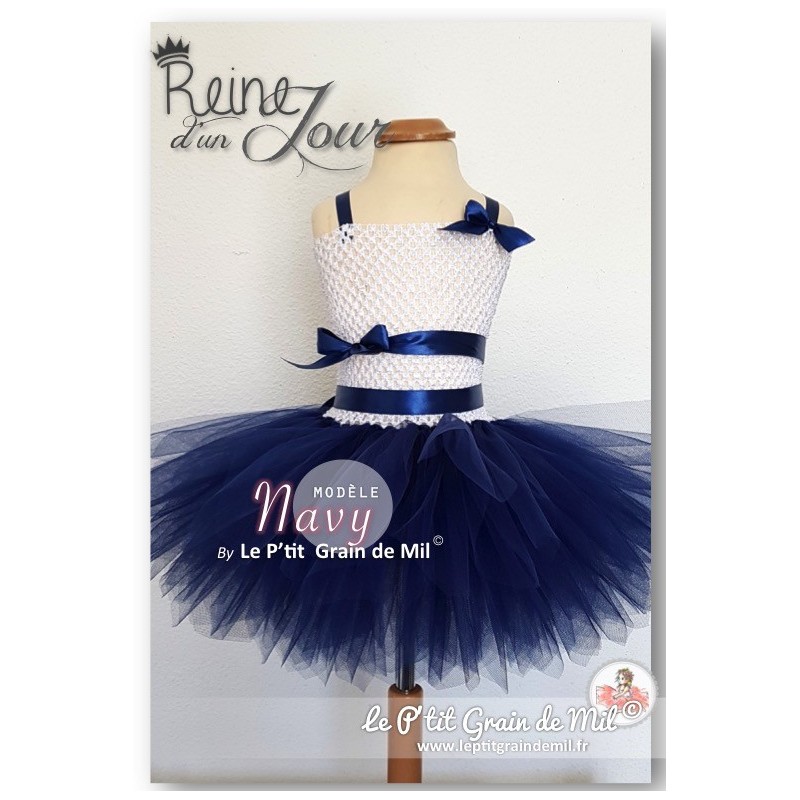 Robe fille theme marin