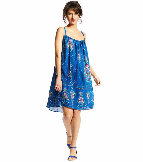 Robe plage bleu