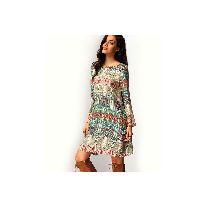Robe de plage manche longue