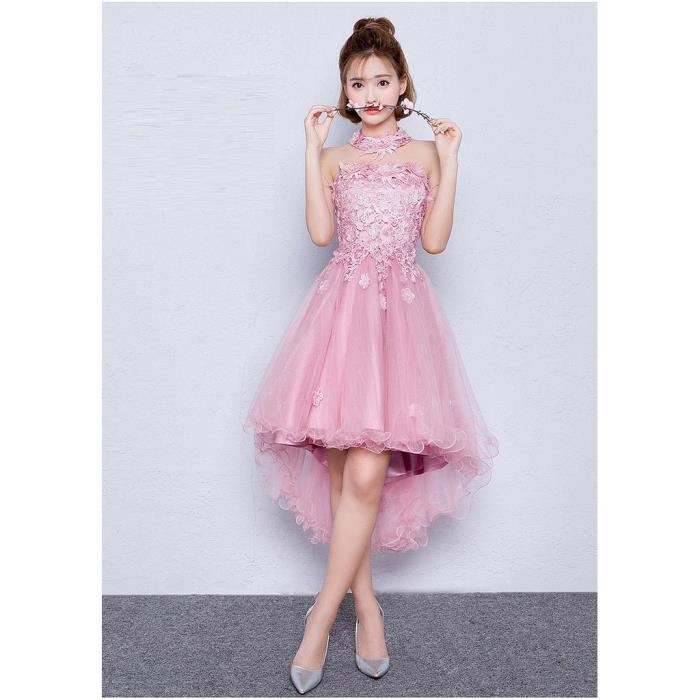 Robe de soirée dentelle courte