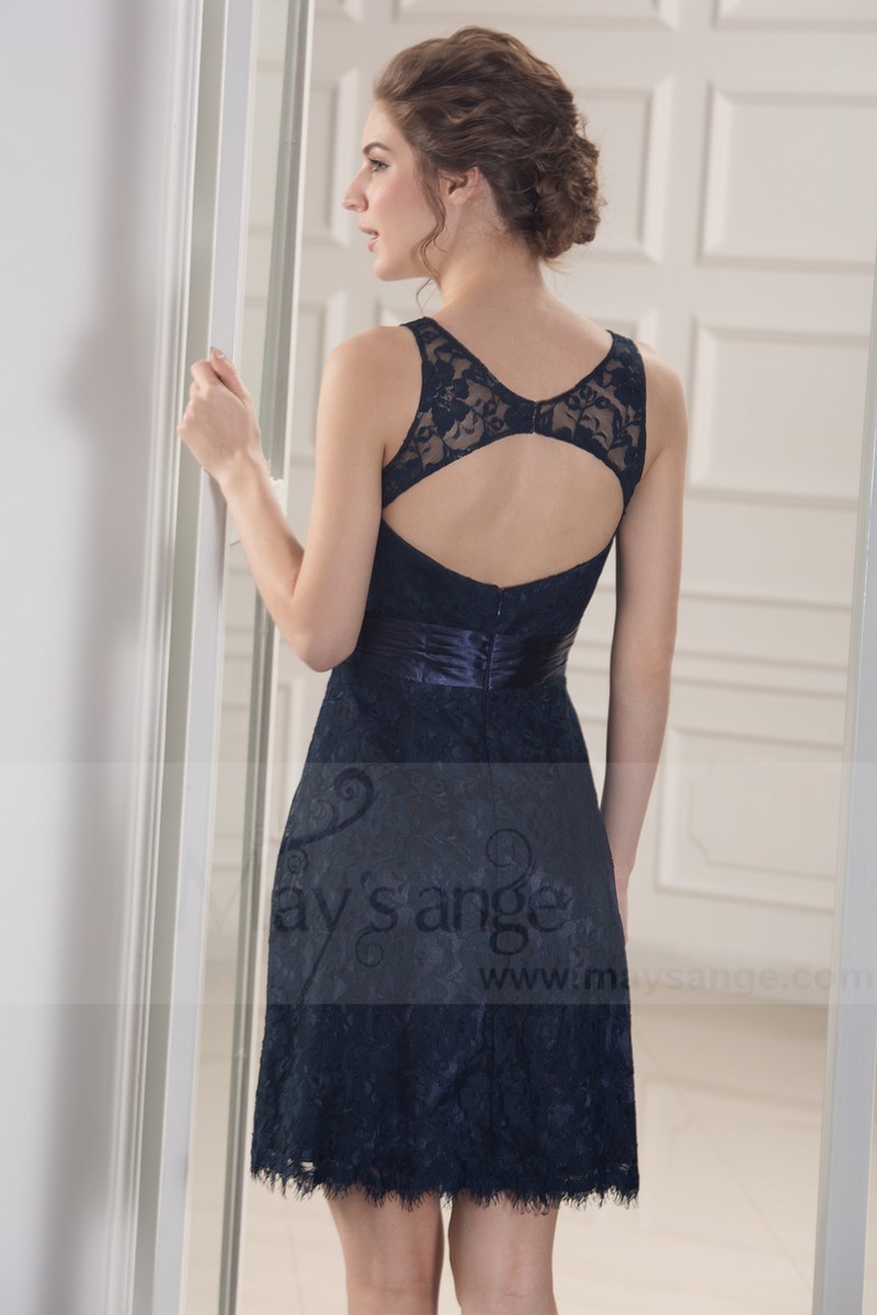 Robe a dentelle bleu