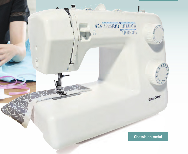 Utilisation machine a coudre silvercrest