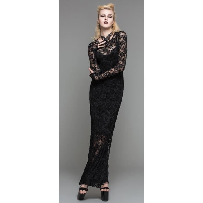 Robe de soirée dentelle longue