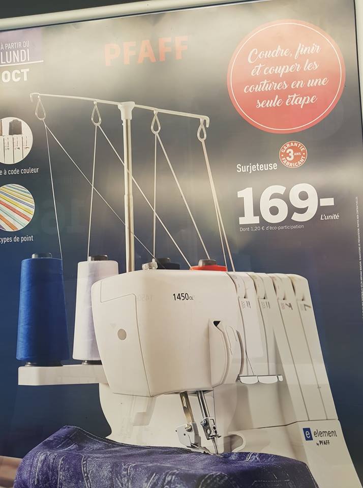 Machine a coudre surjeteuse pfaff lidl