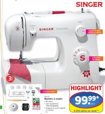 Promotion machine a coudre lidl