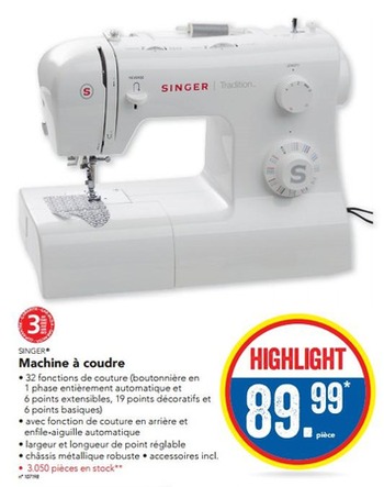 Lidl machine a coudre 2015
