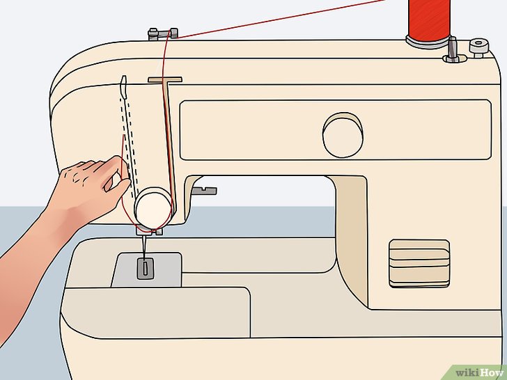 Enfiler fil dans machine a coudre